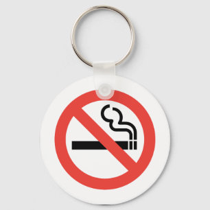 No Smoking Sign Keychain