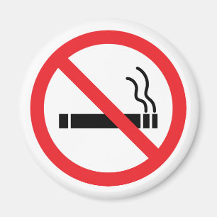 No Smoking Sign Magnet