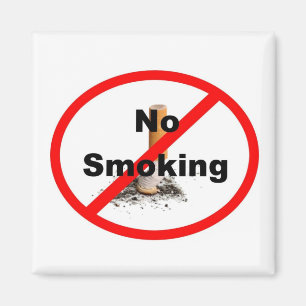 No Smoking Sign Magnet