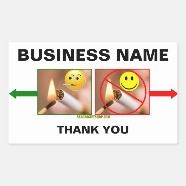 NO SMOKING/SMOKING STICKER (Front)