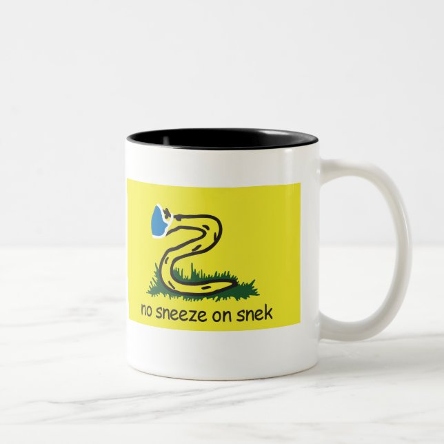 No Sneeze on Snek mug (Right)