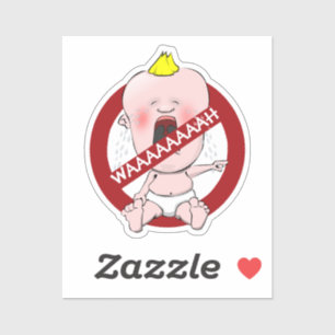No Snitches! Cry Baby Sticker