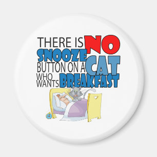 No Snooze Cat Bed Magnet