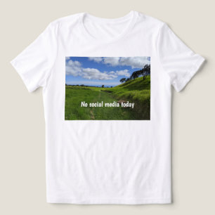 No social media today Tri-Blend shirt