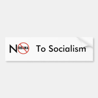 No Socialism Bumper Sticker
