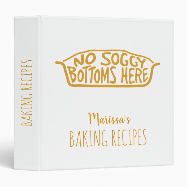 No Soggy Bottoms Here - Tan Binder (Front/Spine)