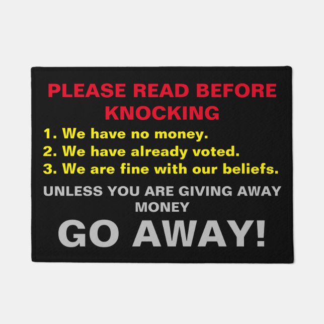 No Soliciting Doormat (Front)
