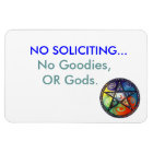 No Soliciting magnet, with Pentacle