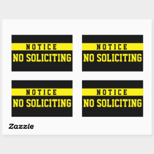No Soliciting [Seal] Sticker