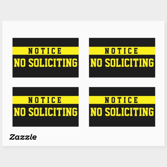 No Soliciting [Seal] Sticker (Sheet)