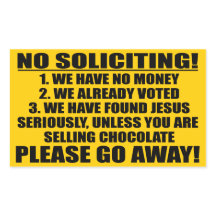 No Soliciting