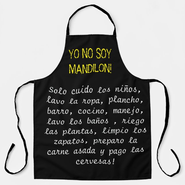 no soy mandilon meme apron (Front)