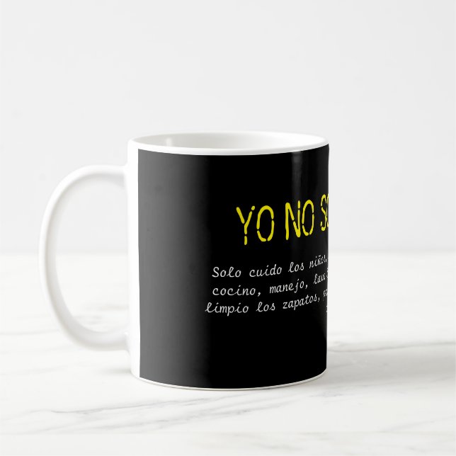no soy mandilon meme apron coffee mug (Left)