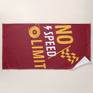 No speed limit beach towel