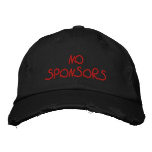NO SPONSORS hat