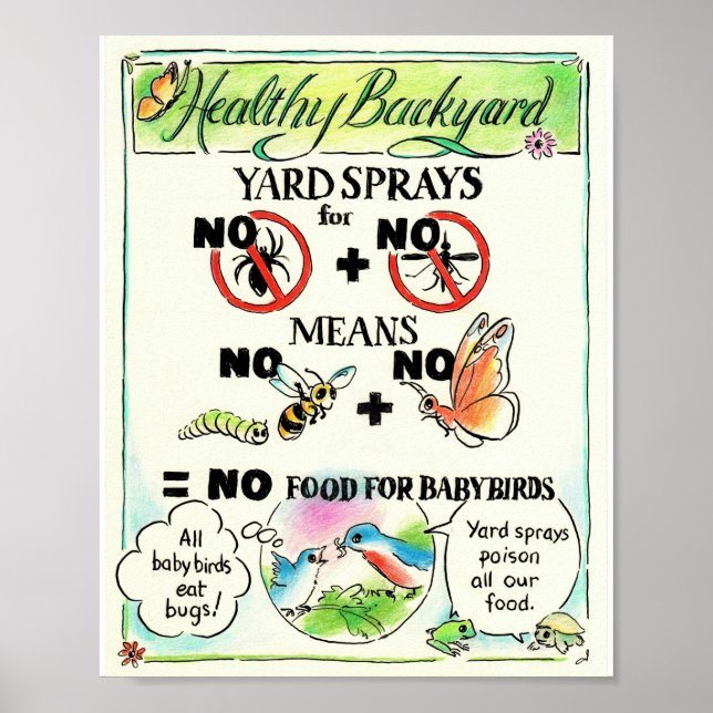 No Spray Educational Poster (Front)