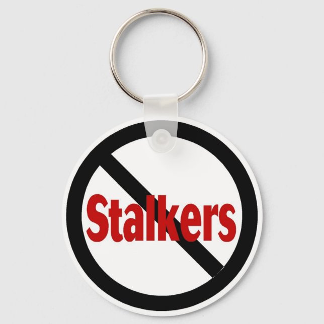 No Stalkers Keychain (Front)