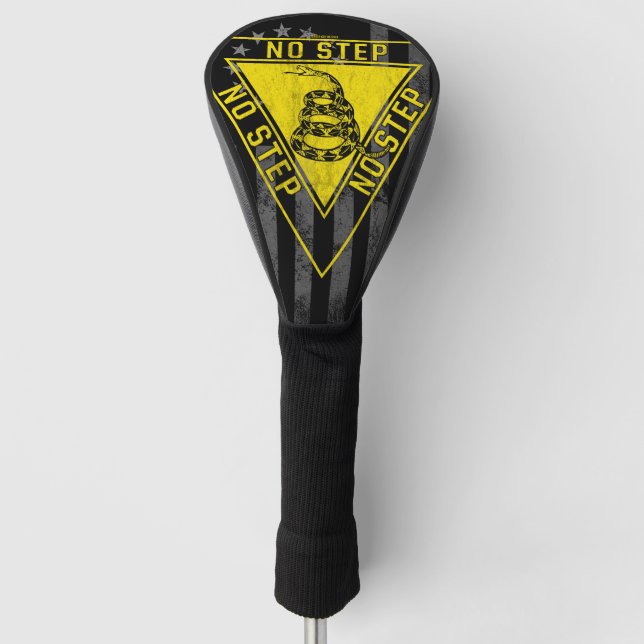 NO STEP GADSDEN SNAKE AIRCRAFT AMERICAN FLAG GOLF HEAD COVER (Front)