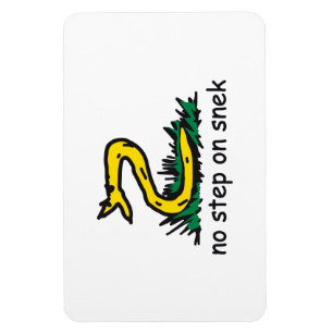 No step on snek memes Gadsden parody SnekRight Magnet