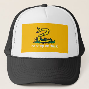 No step on snek memes Gadsden SnekRight yellow Trucker Hat