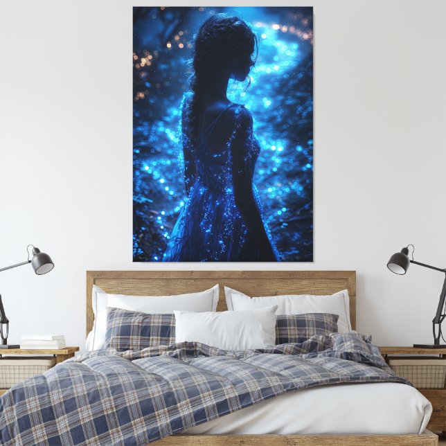 No Stress Place (fantasy) Canvas Print (Insitu(Bedroom))