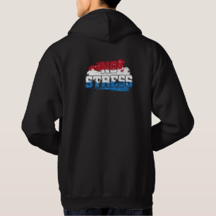 No Stress - Red White Blue Positive Mindset Hoodie