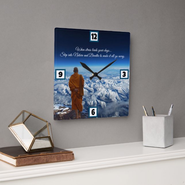 No stress square wall clock (Office)