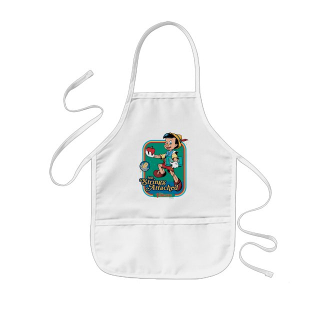 No Strings Attached Pinocchio Kids Apron (Front)