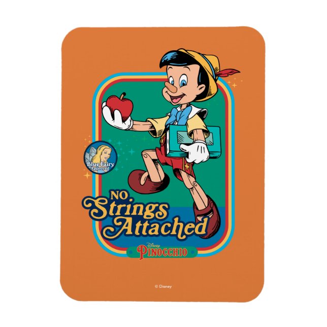 No Strings Attached Pinocchio Magnet (Vertical)