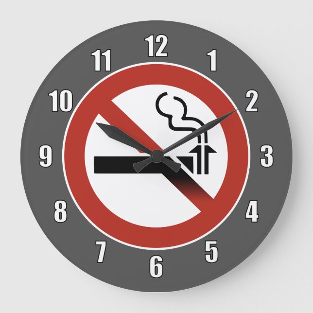 No Subducting Logo Large Clock (Front)