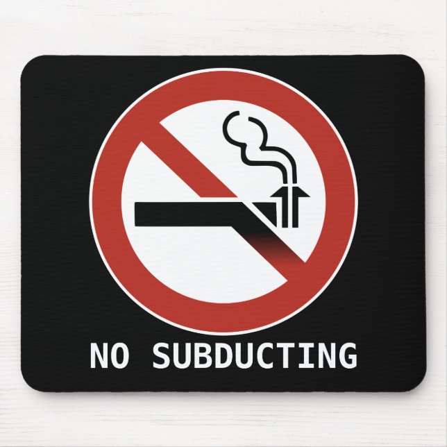 No Subducting Logo Mousepad (Front)