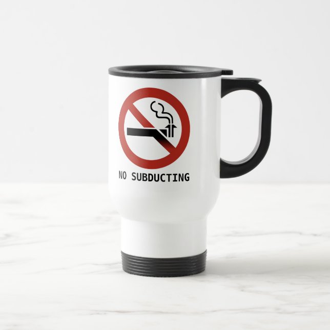 No Subducting Logo Travel Mug (Right)