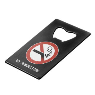 No Subducting Logo Wallet Bottle Opener
