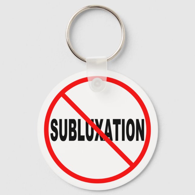 No Subluxation Keychain (Front)