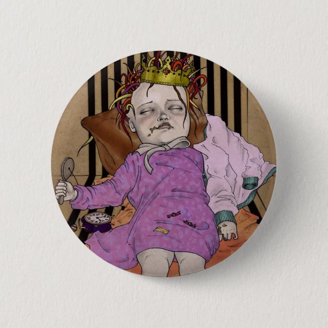 No suicide girl 2 inch round button (Front)