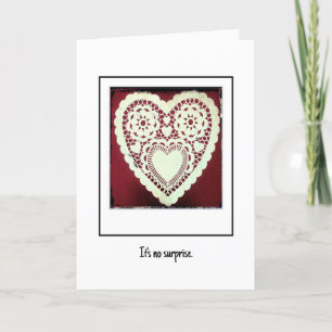 No Surprise Anniversary and Valentine's Day Card