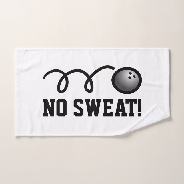 No sweat funny hand towel for bowling player (Hand Towel)