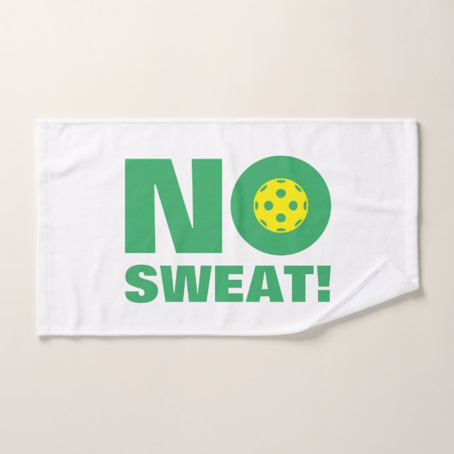 No sweat! Funny hand towel for pickleball player (Hand Towel)