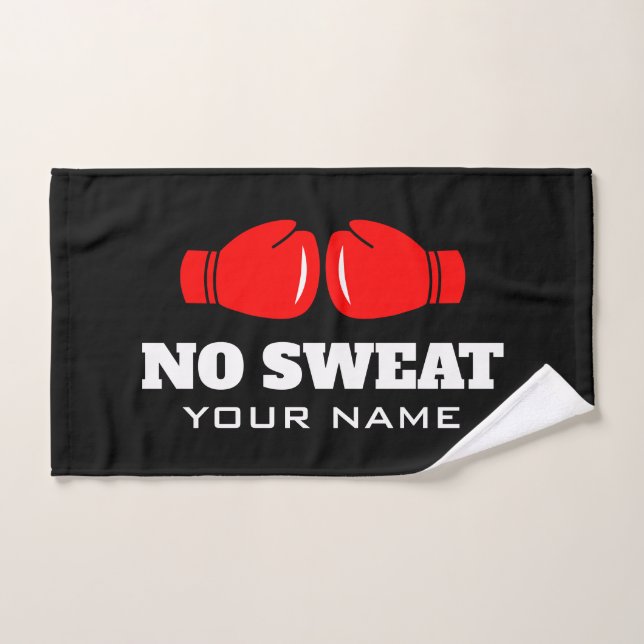 No Sweat funny sports hand towel for boxer (Hand Towel)