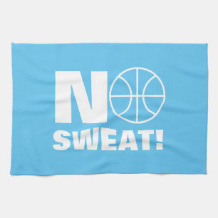 No sweat kitchen towel gift for basketball player