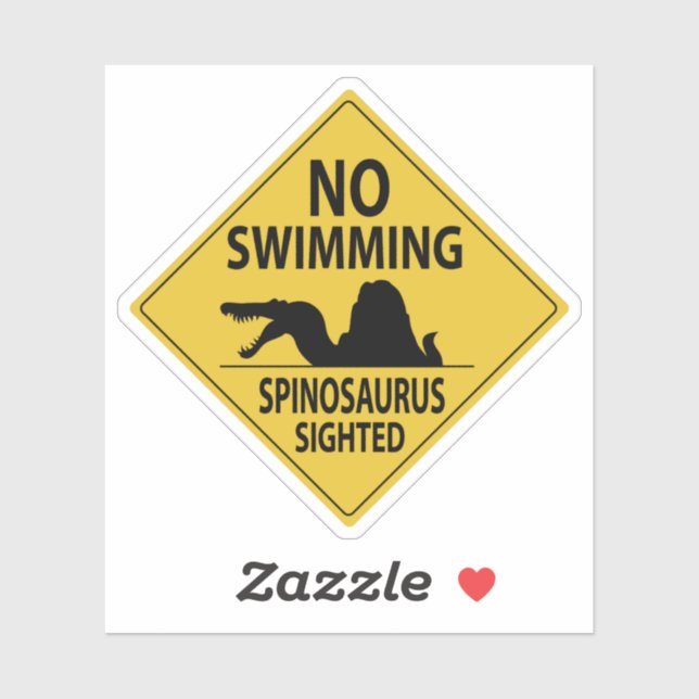 No Swimming - Spinosaurus (Sheet)