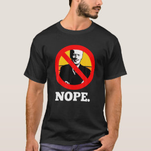 No Symbol Biden Nope Circle Sign Banned Prohibited T-Shirt