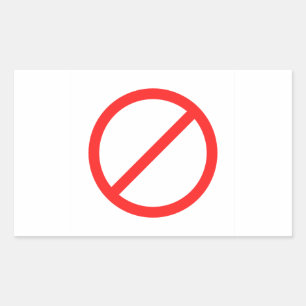 No Symbol Sticker