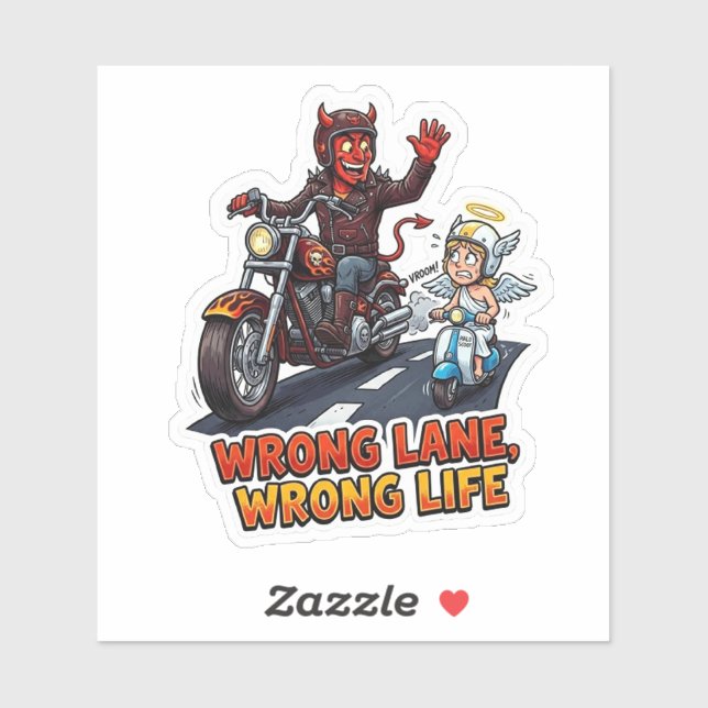 No Talk Just Ride Biker Decal (Sheet)
