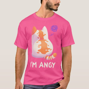 No Talk Me Im Angy  Angry Kitty Meme Fluffy Kawaii T-Shirt