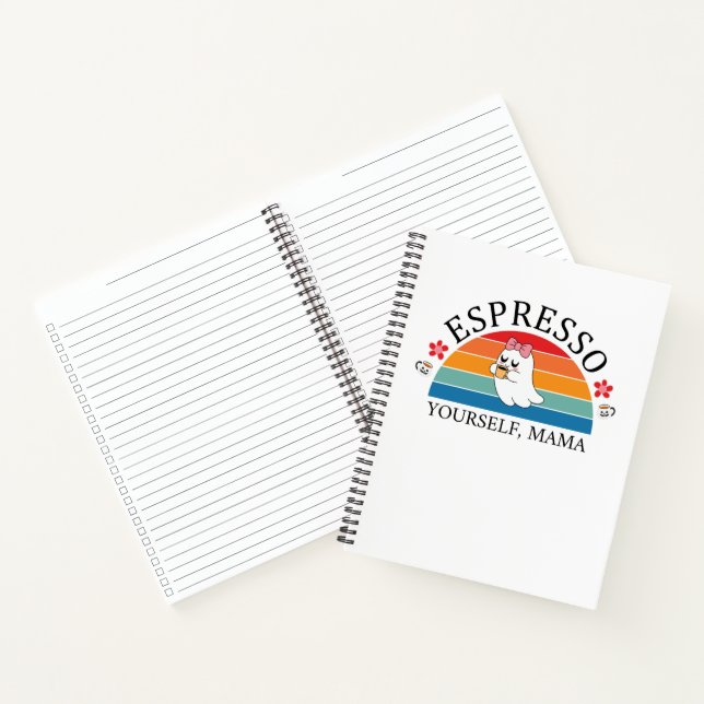 No Talkie Before Coffee - Mom Edition Notebook (Inside)