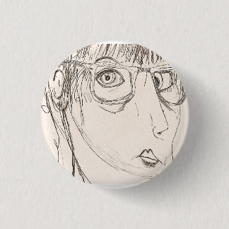 no talking the library 1 inch round button