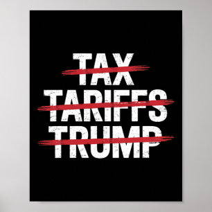No Tax No Tarrifs No Trump Anti-trump Protest  Poster