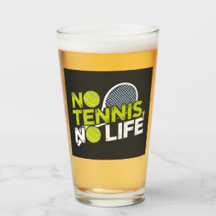 No Tennis, No Life - Sporty and Dynamic Design Glass