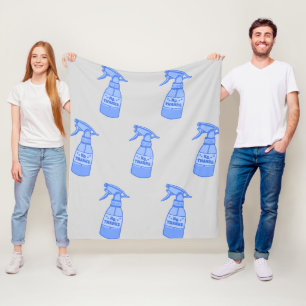 No, Thanks. Spray Bottle Sassy Humour Fleece Blanket